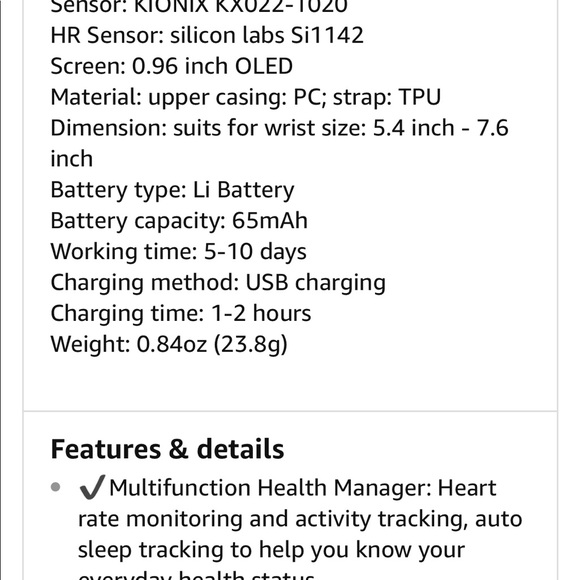 Fitness tracker - Picture 2 of 3